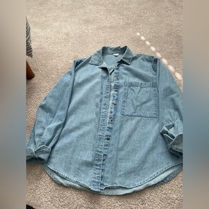Denim button down shirt